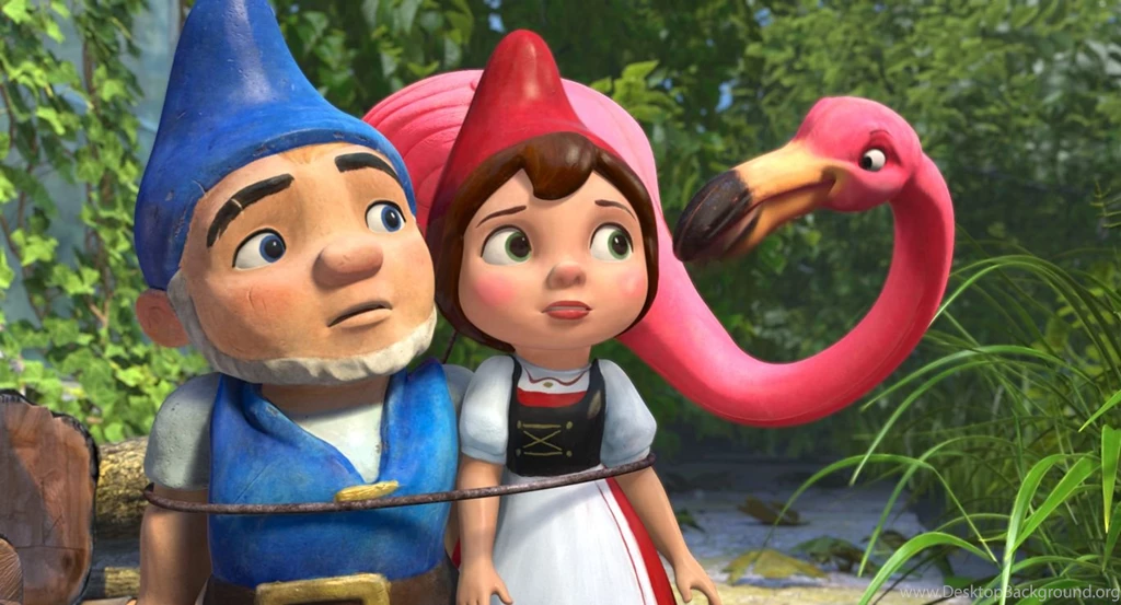 Gnomeo, Juliet And Featherstone From Gnomeo And Juliet Desktop ...