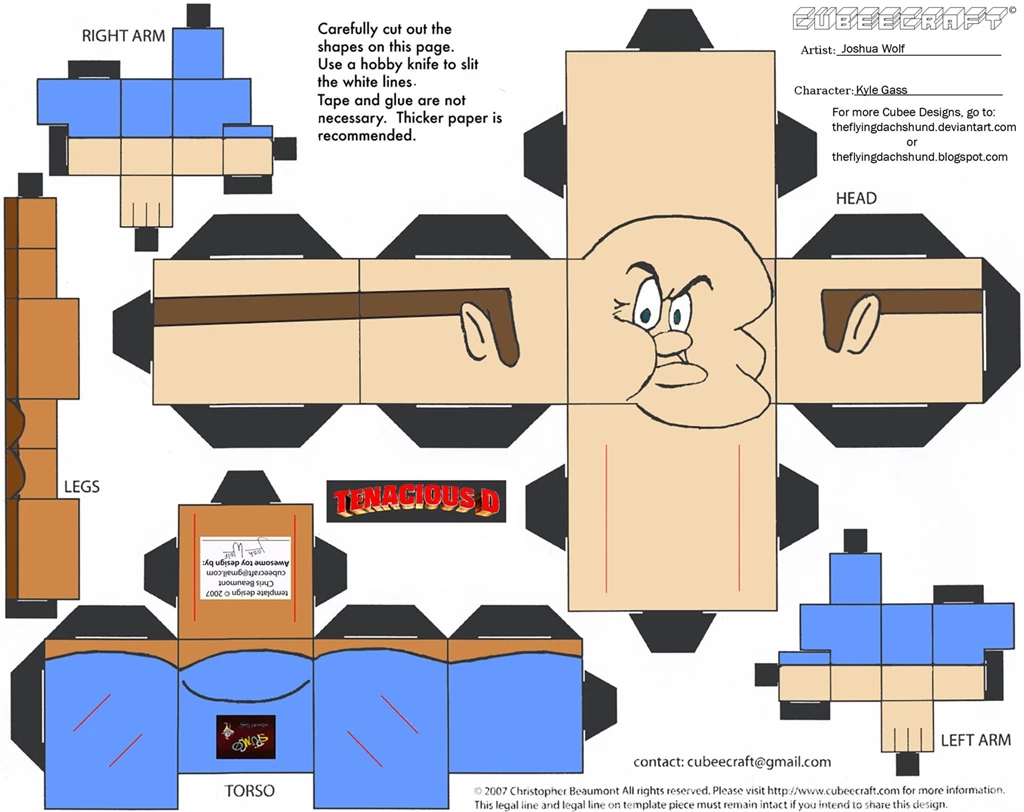 Tenacious D: Kyle Gass Cubee By TheFlyingDachshund On DeviantArt