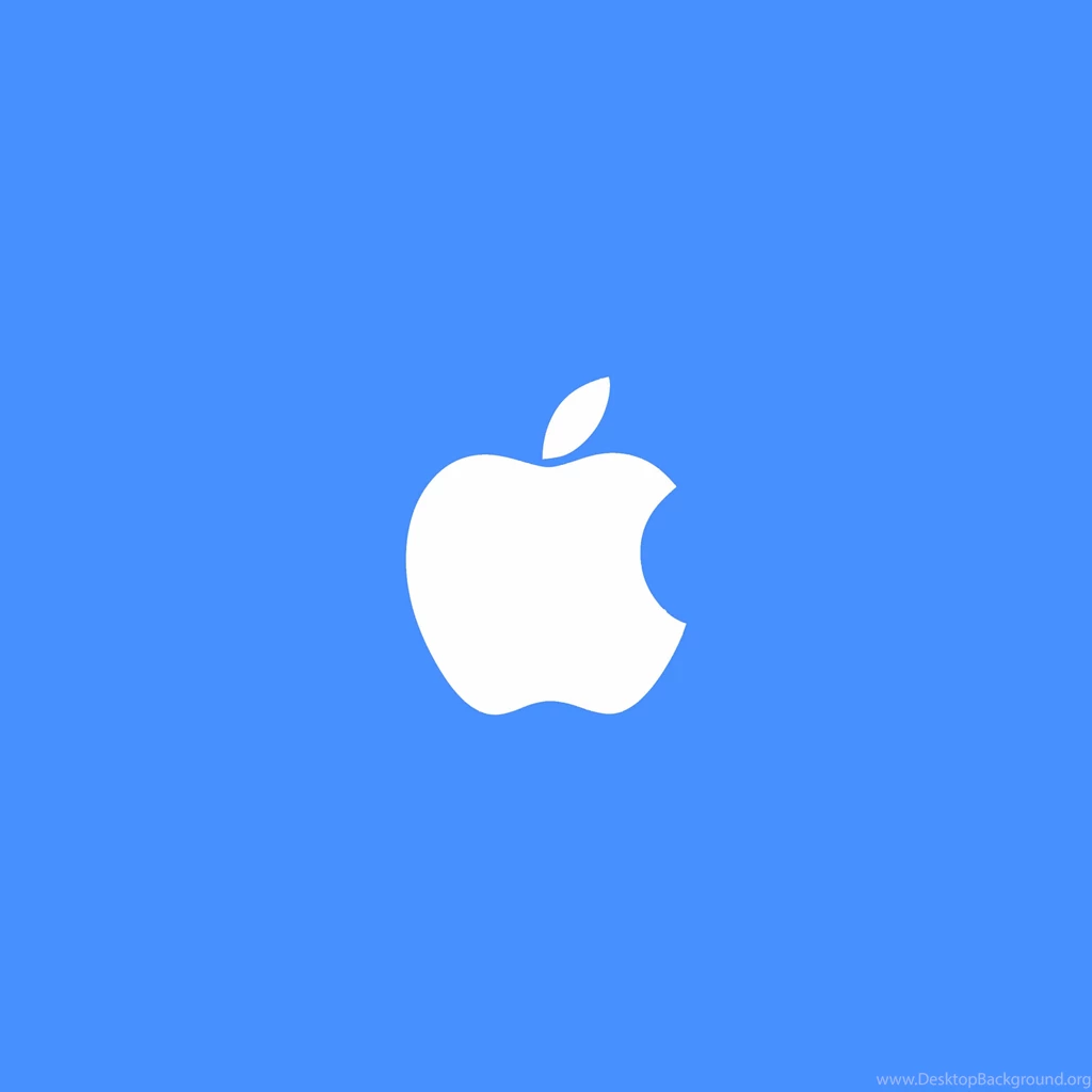 Cool White Apple Logo