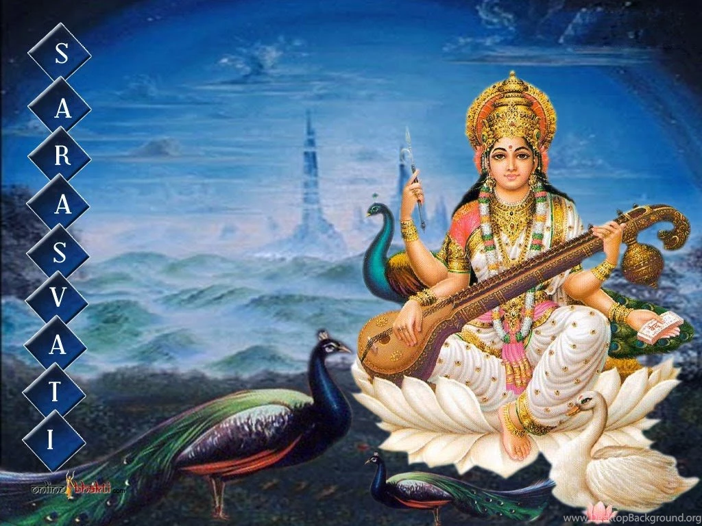 7 Maa Saraswati Goddess Wallpapers & Photo For Your Desktop ...