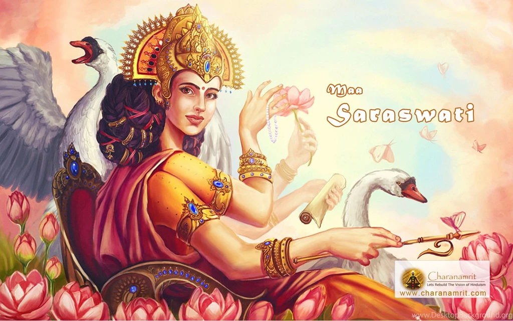 Maa Bal Saraswati Devi Gorgeous HD Wallpapers For Free Download ...