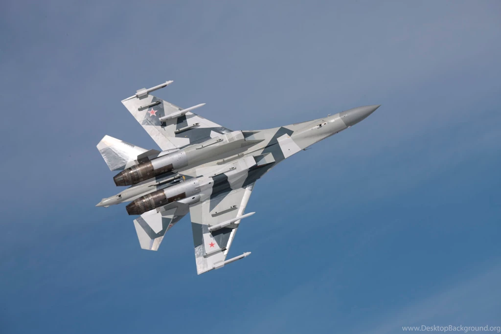 Beneath Sukhoi Su 35 While Inverted Inflight