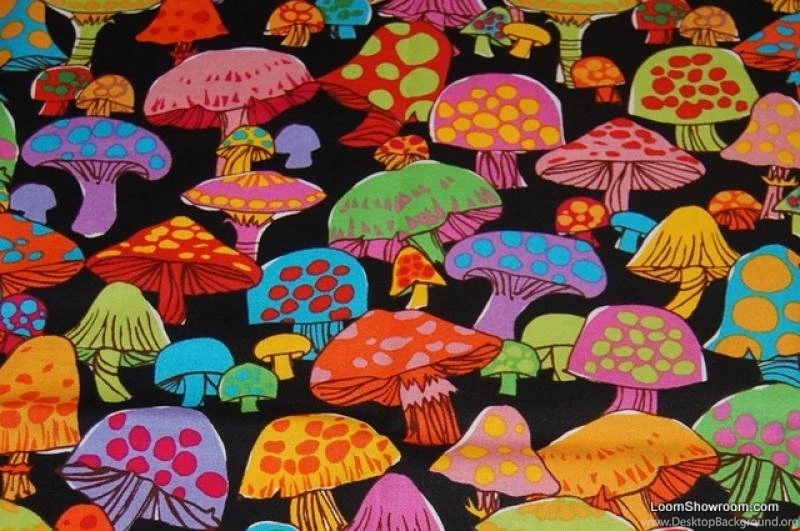 Gnome Fabric And Mushroom Fabric