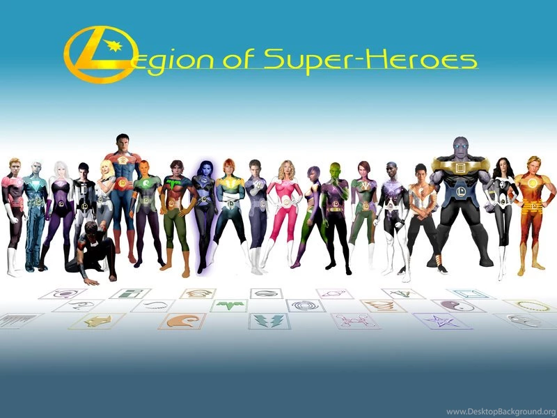 Legion Of Superheroes Symbol WP By MorganRLewis On DeviantArt