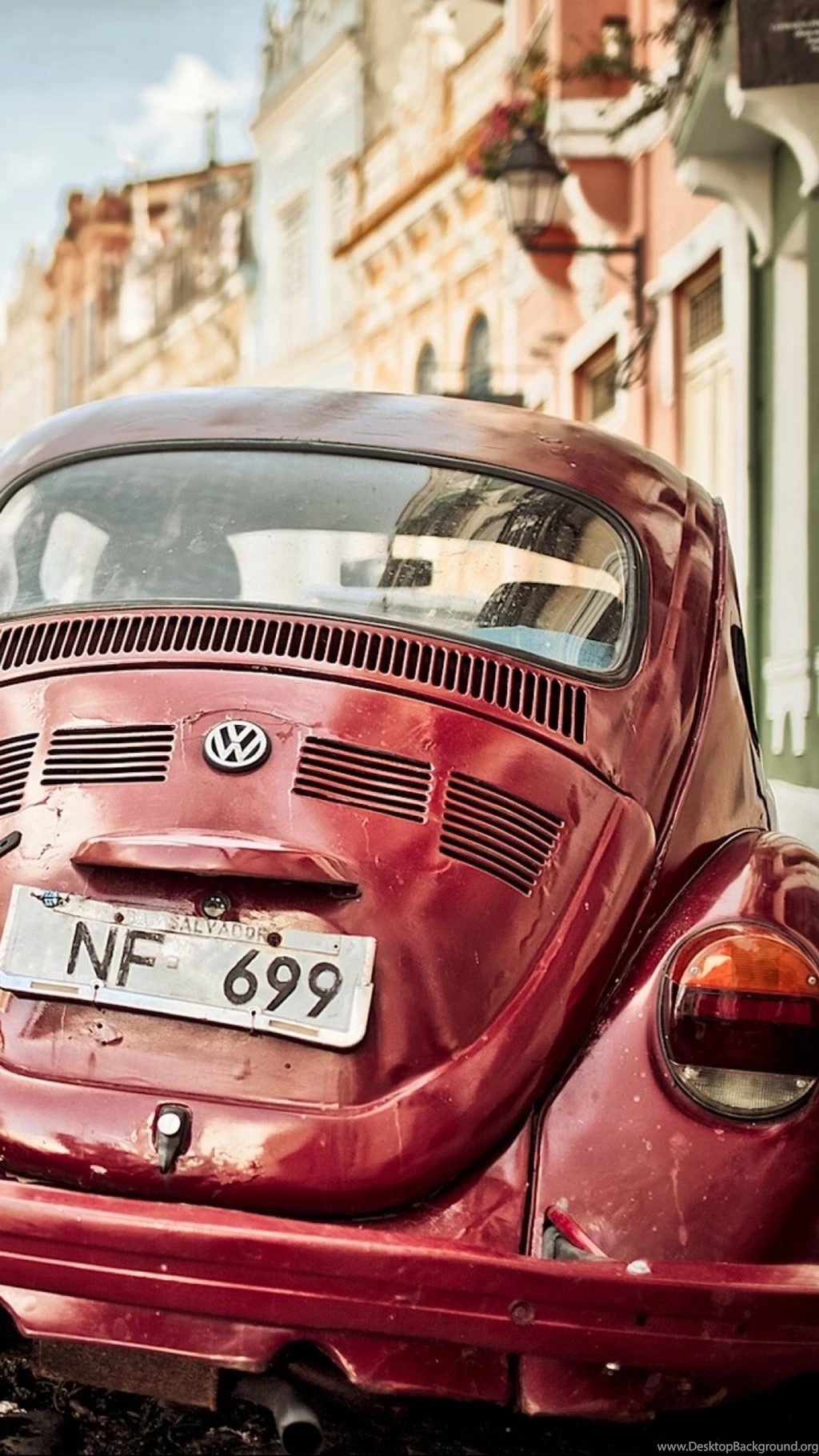 Retro Volkswagen Beetle iPhone 6 Plus HD Wallpapers / IPod ...