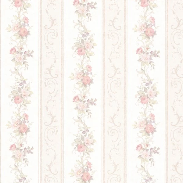 992 68300 Blush Floral Stripe Wallpapers   Lorelai   Mirage Wallpapers