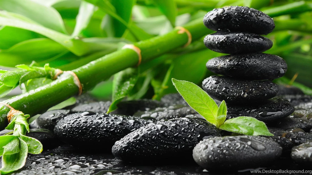 High Resolution Bamboo Zen Black Stones Wallpapers Full Size ...