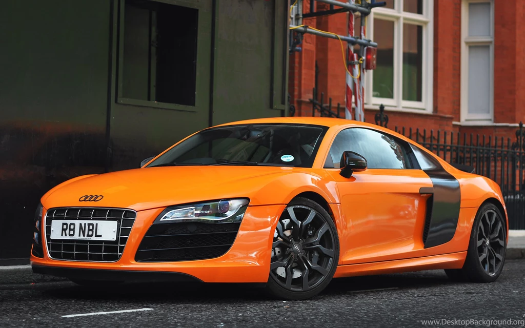 Orange Audi R8 Wallpapers