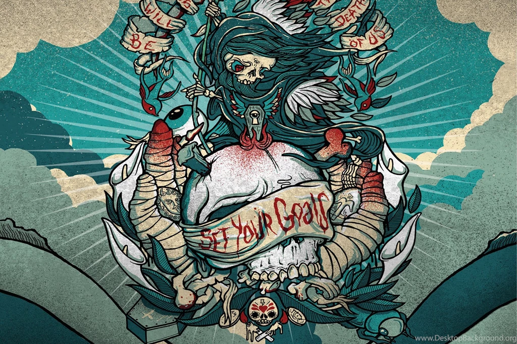 Tattoo Dark Skull Quote Blood Wallpapers