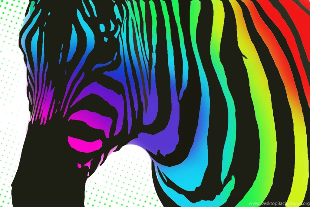Neon Zebra Backgrounds Neon Rainbow Zebra Print