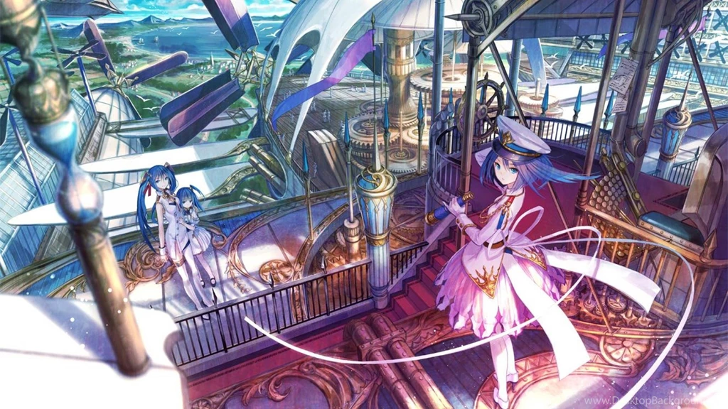 Original Characters Anime Girls Fuji Choko Steampunk Anime