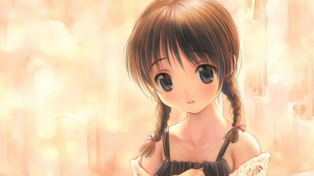 Download Wallpapers 1920x1080 K on, Braids, Girl, Anime, Sweet Full ...