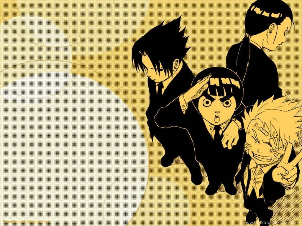 Wallpapers Sasuke Naruto Rock Lee Formal Party 1024x768