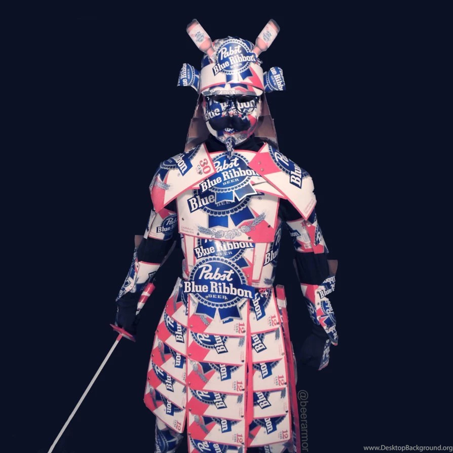 Pabst Blue Ribbon Samurai   Front By Beersmiths On DeviantArt
