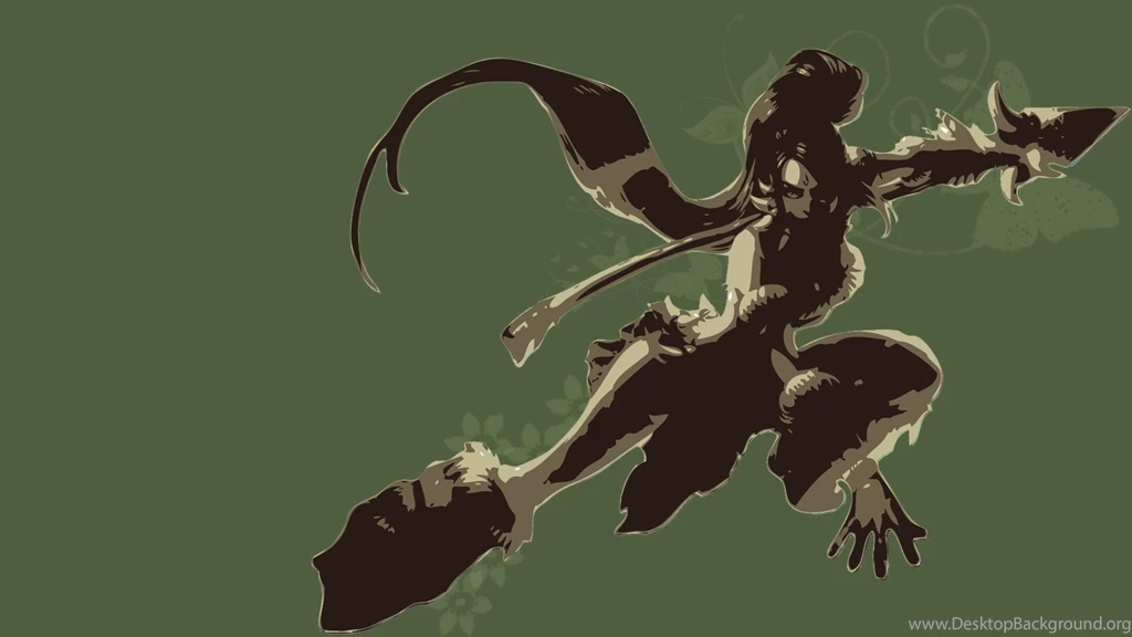 Nidalee Minimalistic Fan Art   League Of Legends Wallpapers