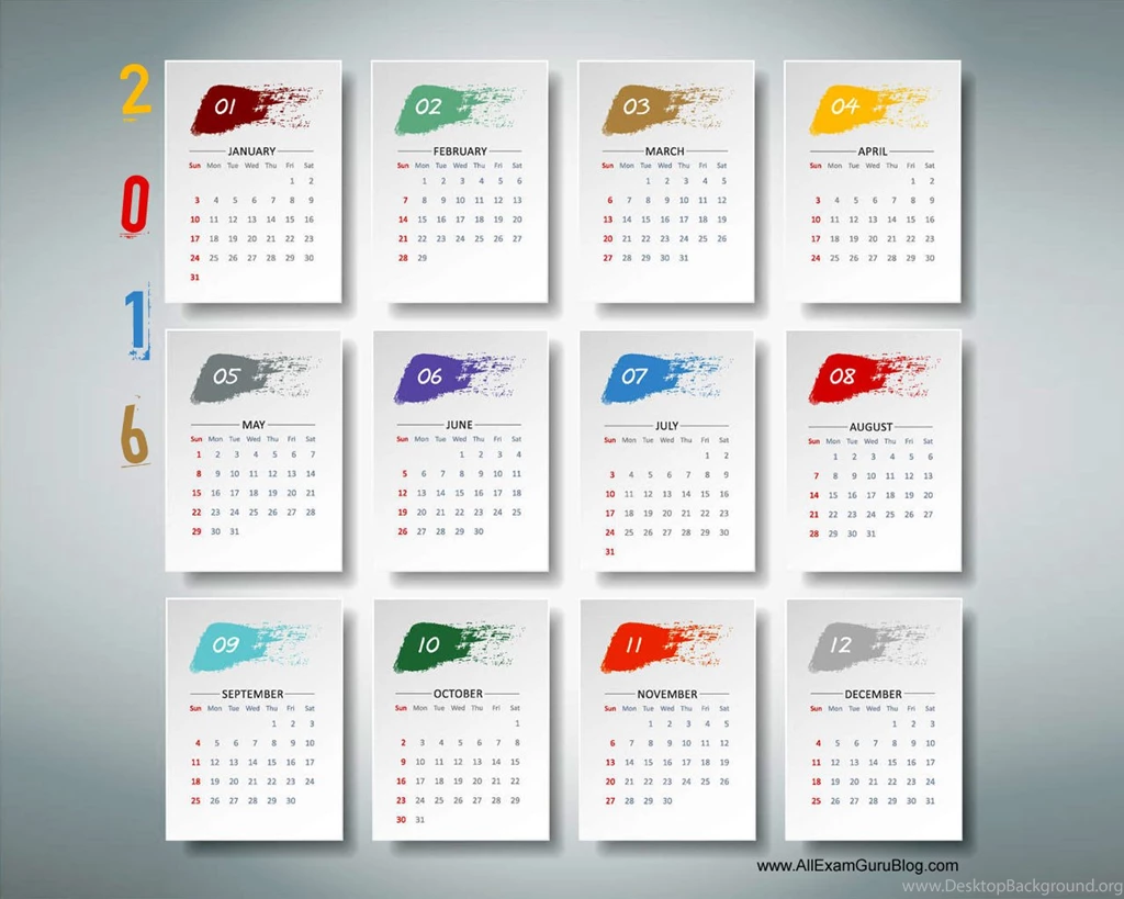 2016 Calendar Desktop Wallpapers Calendar 2016 Download