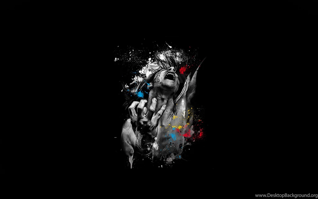 Download Wallpapers 3840x2400 Man, Rage, Screaming, Spray, Paint ...