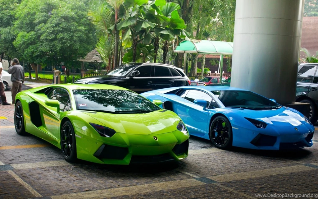 1680x1050 Green And Blue Lamborghini Supercars Desktop PC And Mac ...