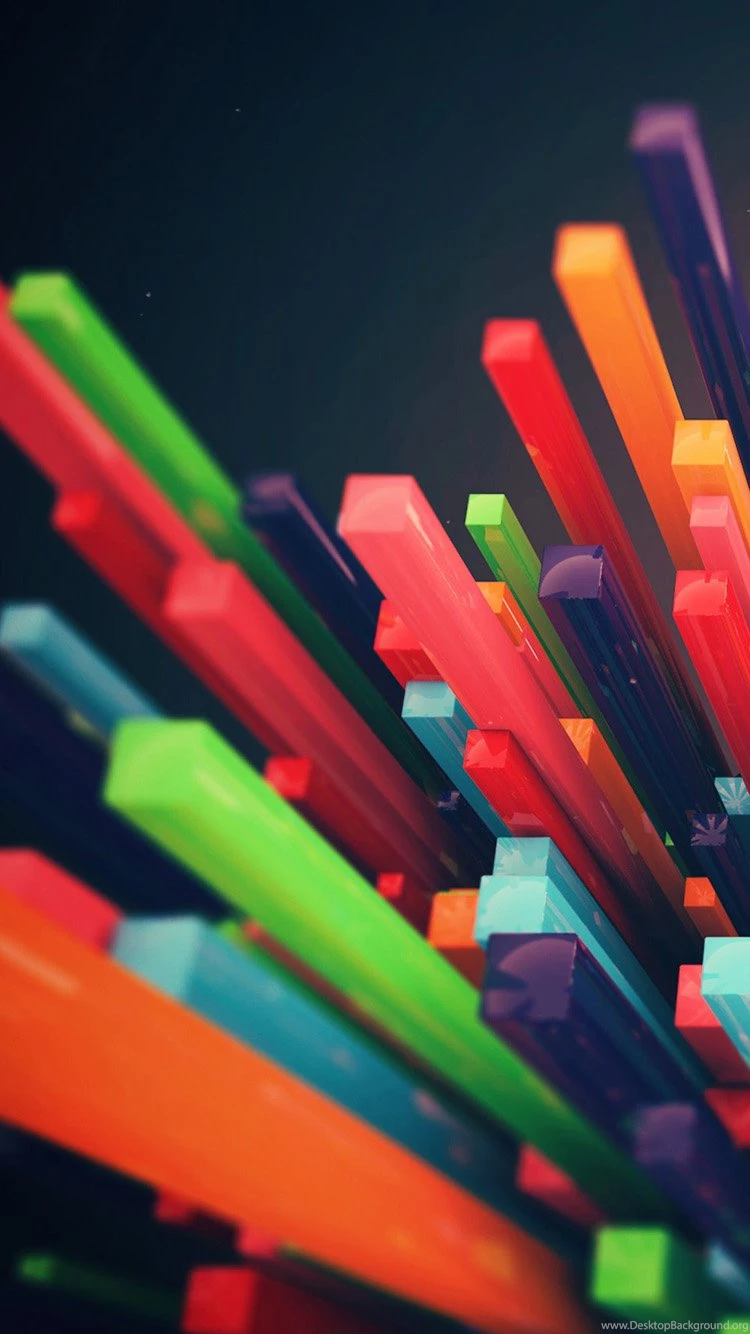 3D Color Column 01 iPhone 6 Wallpapers