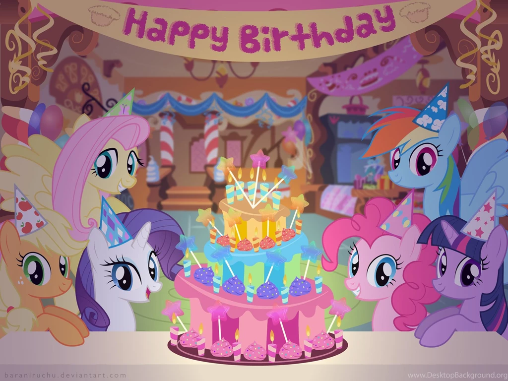 II Anniversary MLP FIM Birthday Party Wallpapers By Baraniruchu On ...
