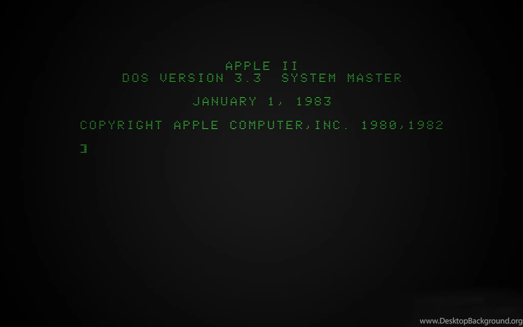 Apple II Boot Screen Wallpapers