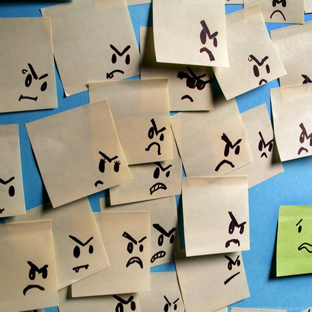 Angry Sticky Notes iPad 3,4 & Air Wallpapers