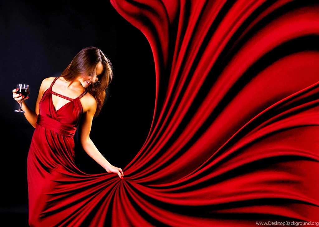 Glamour Lady In Red (