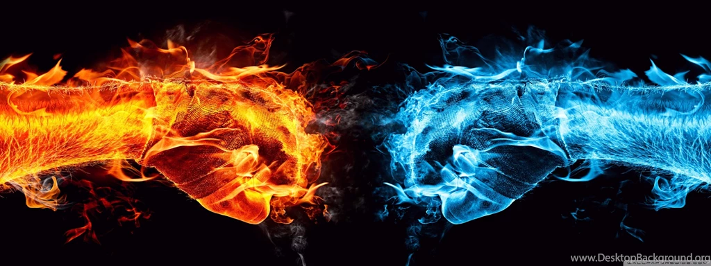 Fire Fist Vs Water Fist HD Desktop Wallpapers : High Definition ...