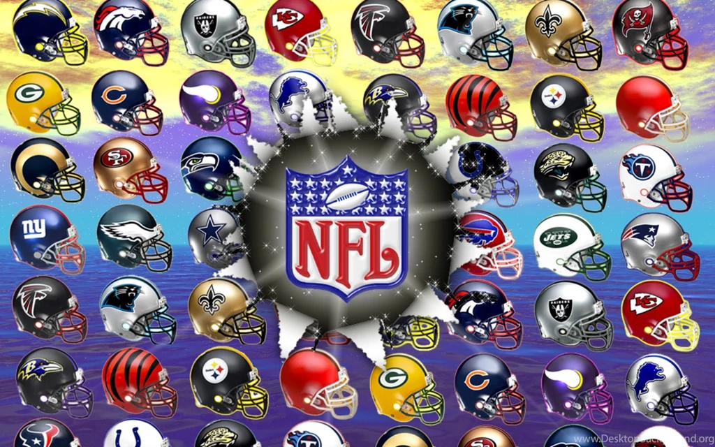 NFL Wallpapers With Logo And All Teams Helmet