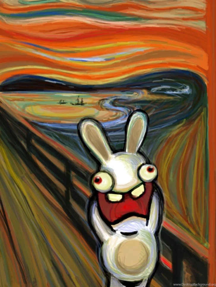 Raving Rabbids The Scream Edvard Munch 1701x2268 Wallpapers High ...