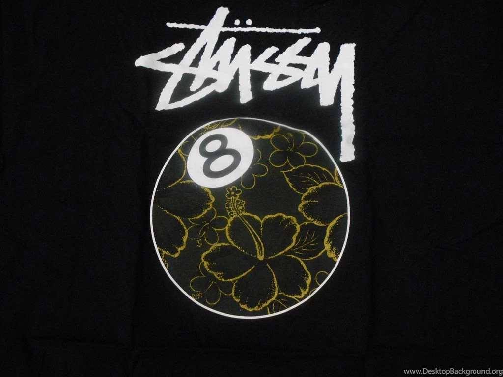 Stussy Gold Flake 8 Ball Tee