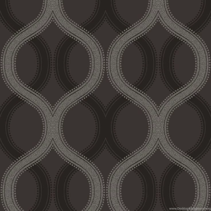 Solaris Black & Grey Statement Beads Geometric Wallpapers