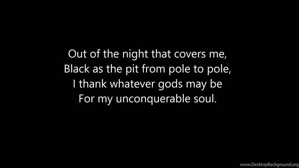 Invictus By William Ernest Henley (1875) YouTube
