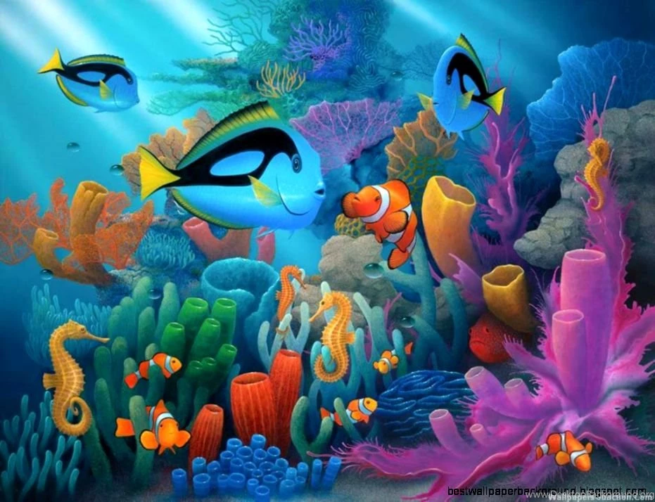 3D Aquarium Screensavers Wallpapers