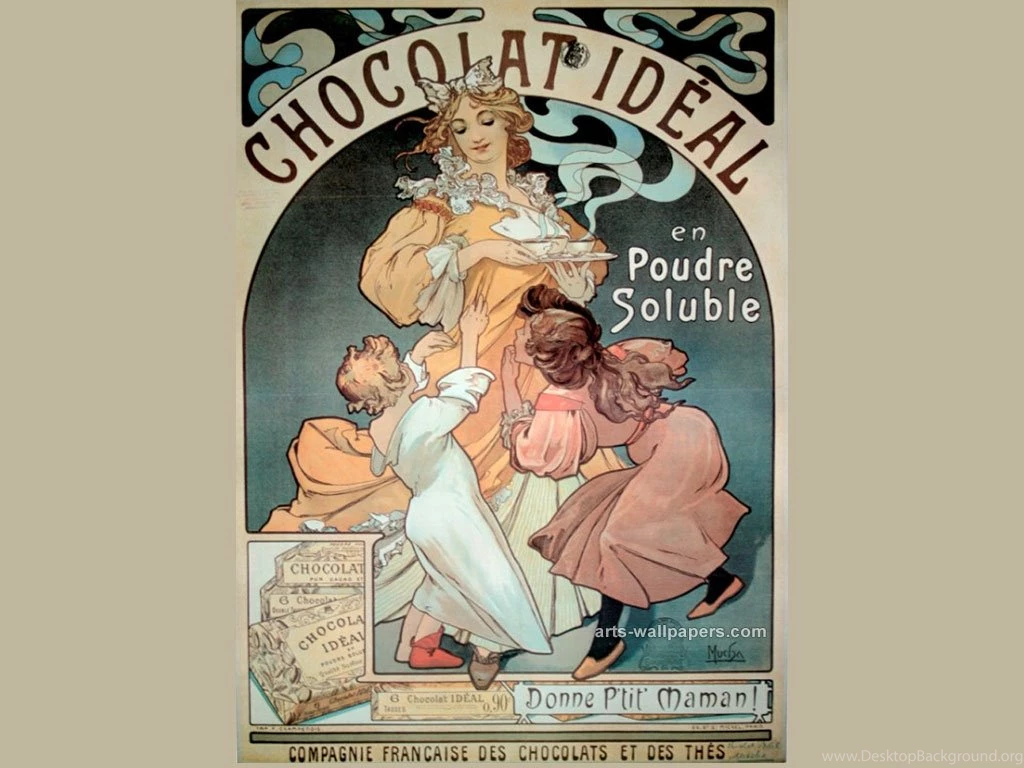 Wallpapers Alphonse Mucha Home Vintage Poster 1024x768