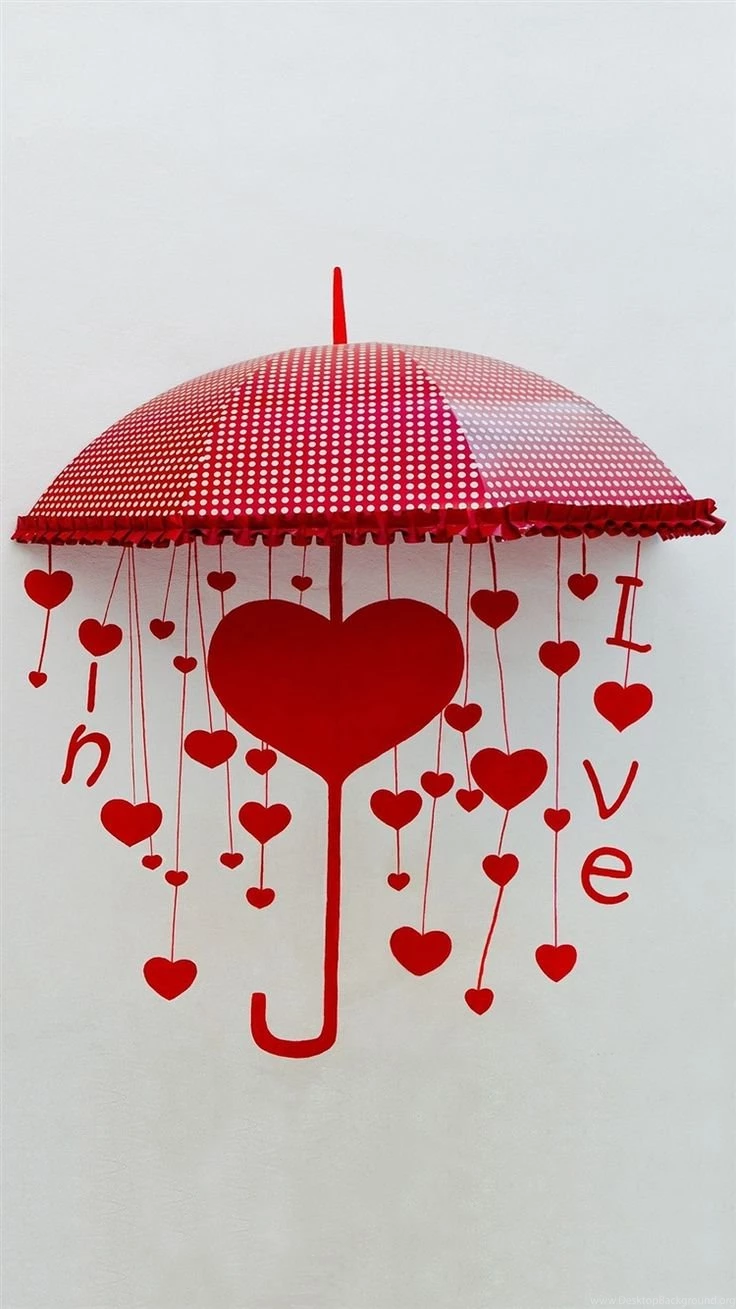 ↑↑TAP AND GET THE FREE APP! Girlish Love Umbrella Heart Red ...