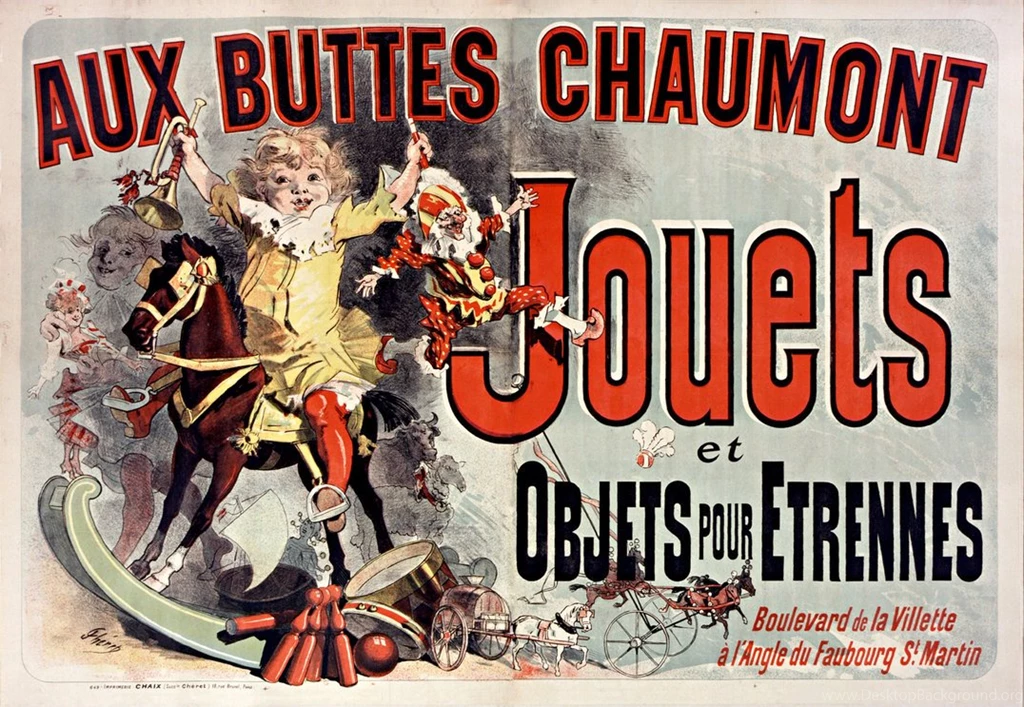 Aux Buttes Chaumont :: Vintage French Ad Poster By Sammyag On ...