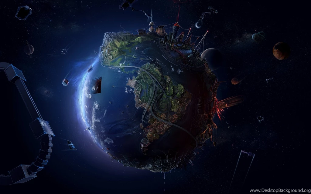 Download 3d Abstract Fantasy World Wallpaper HD Free By Udhao.net