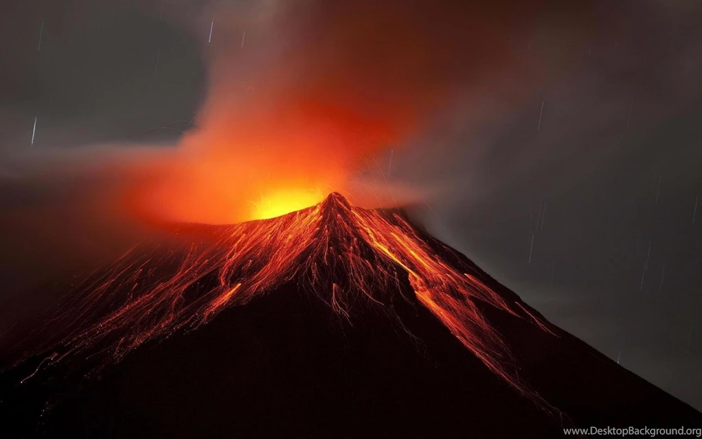 Mountains Volcanoes Lava Ecuador Wallpapers