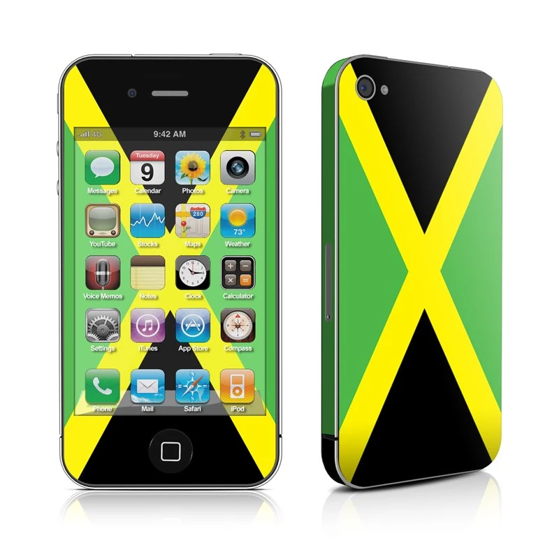 iPhone 4 Skin Jamaican Flag By Flags