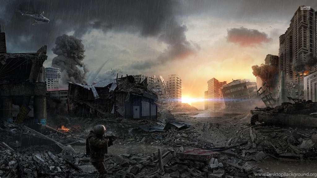 Post apocalyptic City, Apocalypse, Soldier, Fantasy, 1920x1080 HD ...