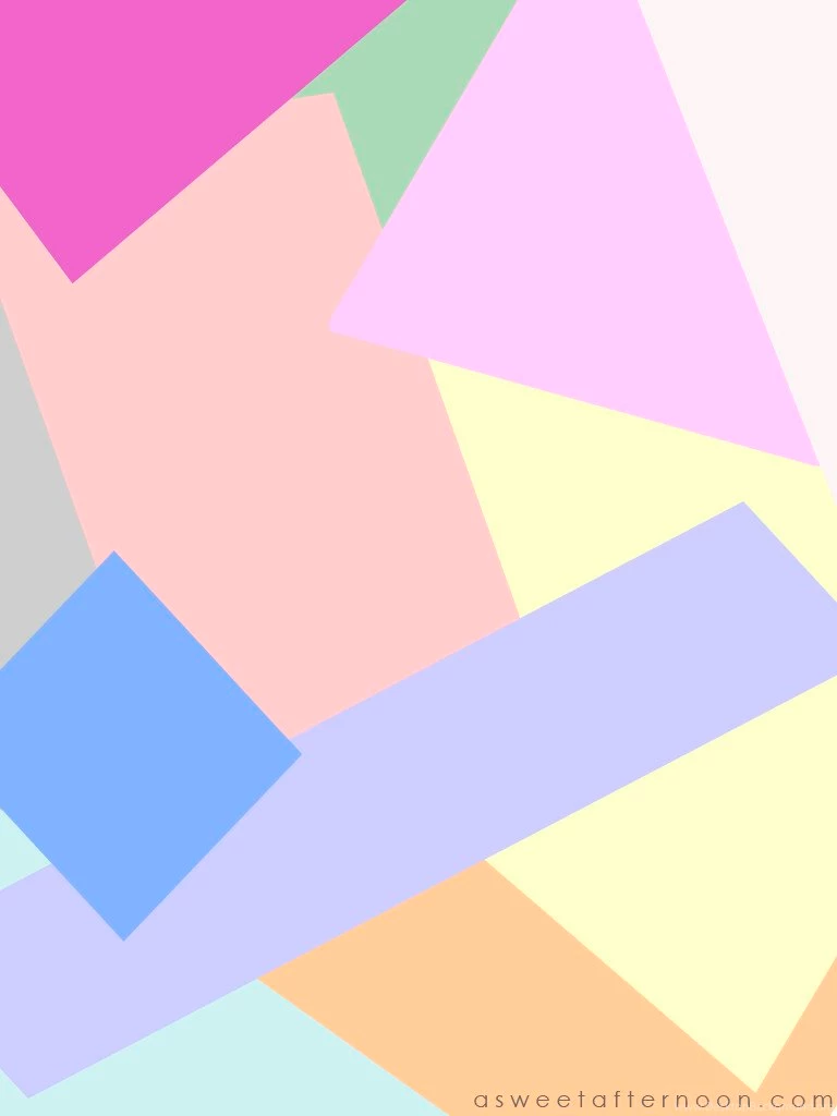 Freebie Friday: Pastel Geo Desktop Wallpapers (Free Download)