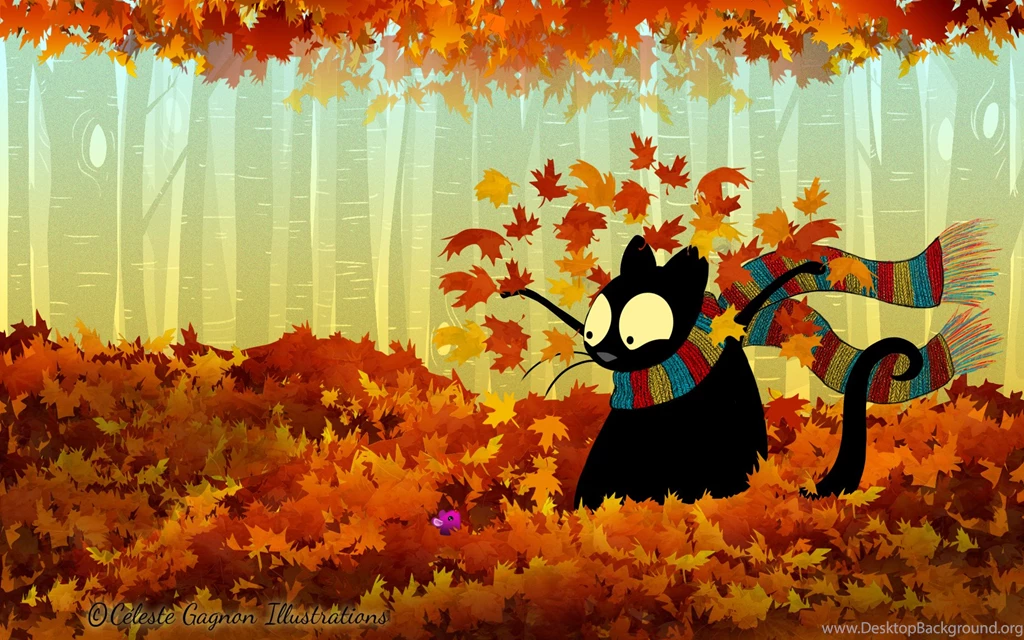 Fall Kitten Wallpapers