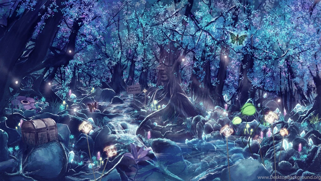 Fantastic World Fantasy Animals Magic Magical Forest Neon Glow ...
