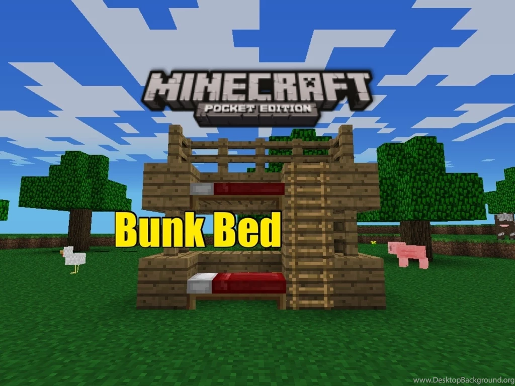 Minecraft PE Furniture: Bunk Bed YouTube