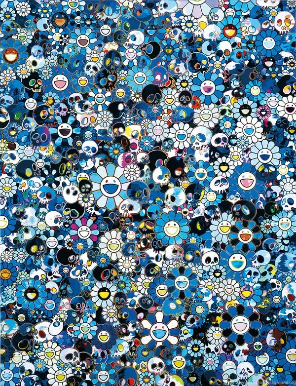 Juxtapoz Magazine Takashi Murakami "Flowers & Skulls" @ Gagosian ...