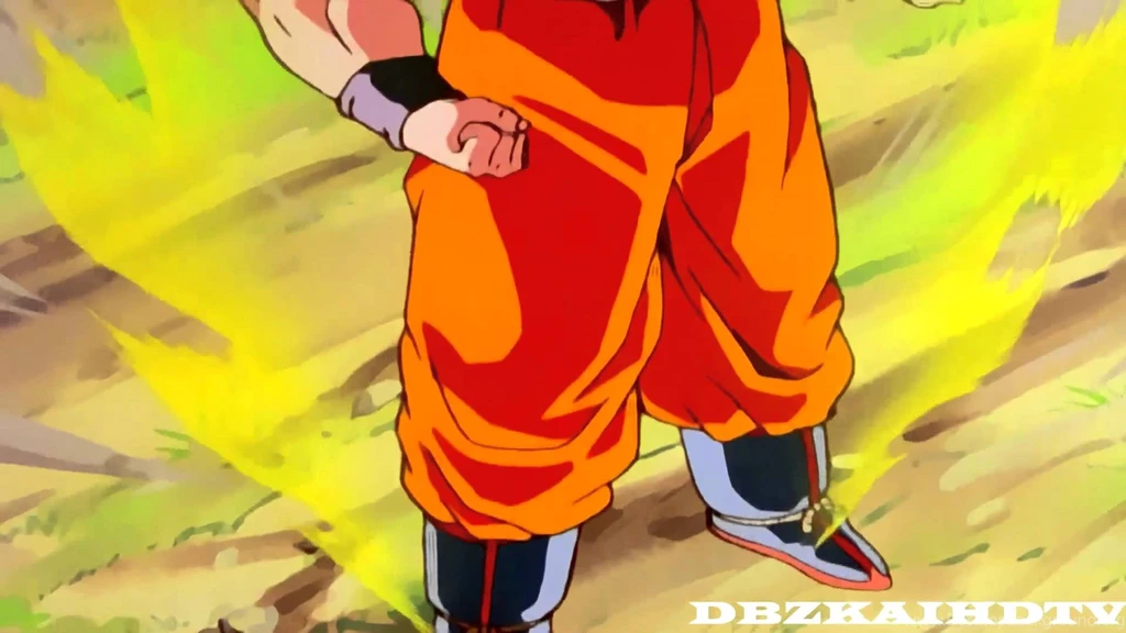 DBZ Kai Goku Turns Super Saiyan Infront The Androids (1080p HD ...