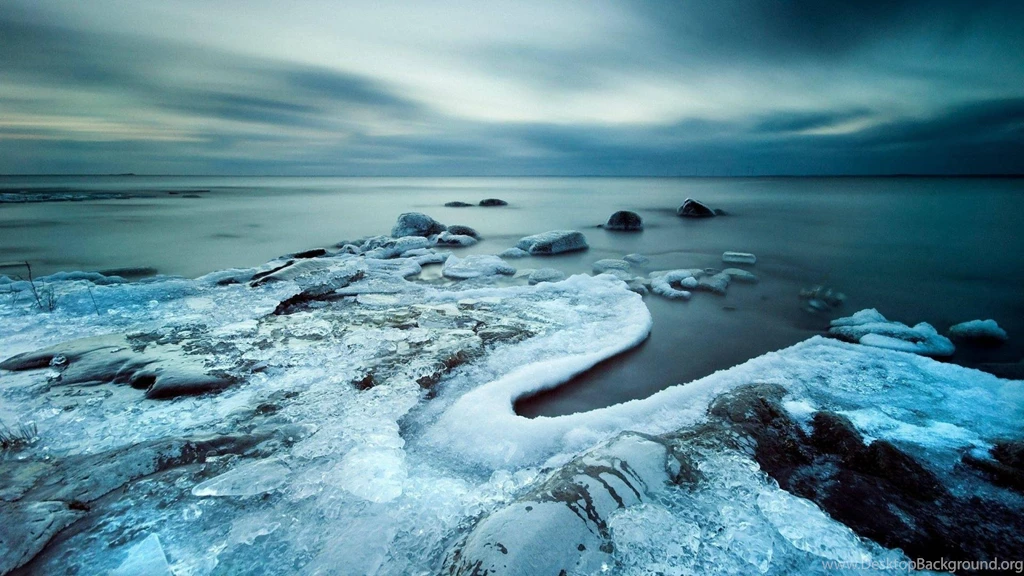 Amazing Frozen Stones At Seashore >> HD Wallpaper, Get It Now!