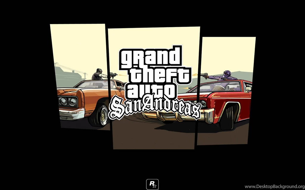 Montage 2 Action Games Wallpapers Image Featuring Gta San Andreas