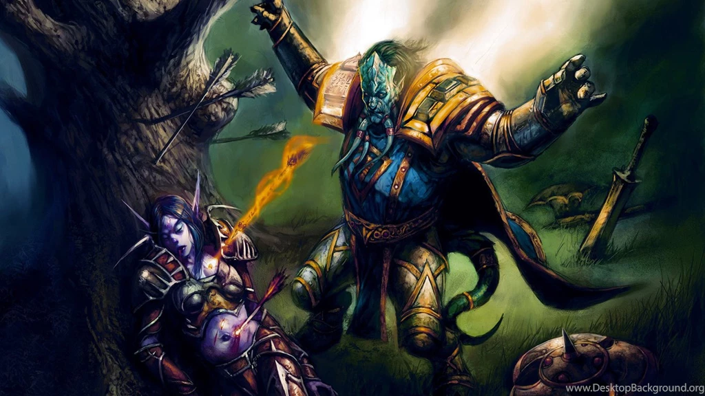1366x768 World Of Warcraft, Draenei, Arrows, Blizzard, Elf ...